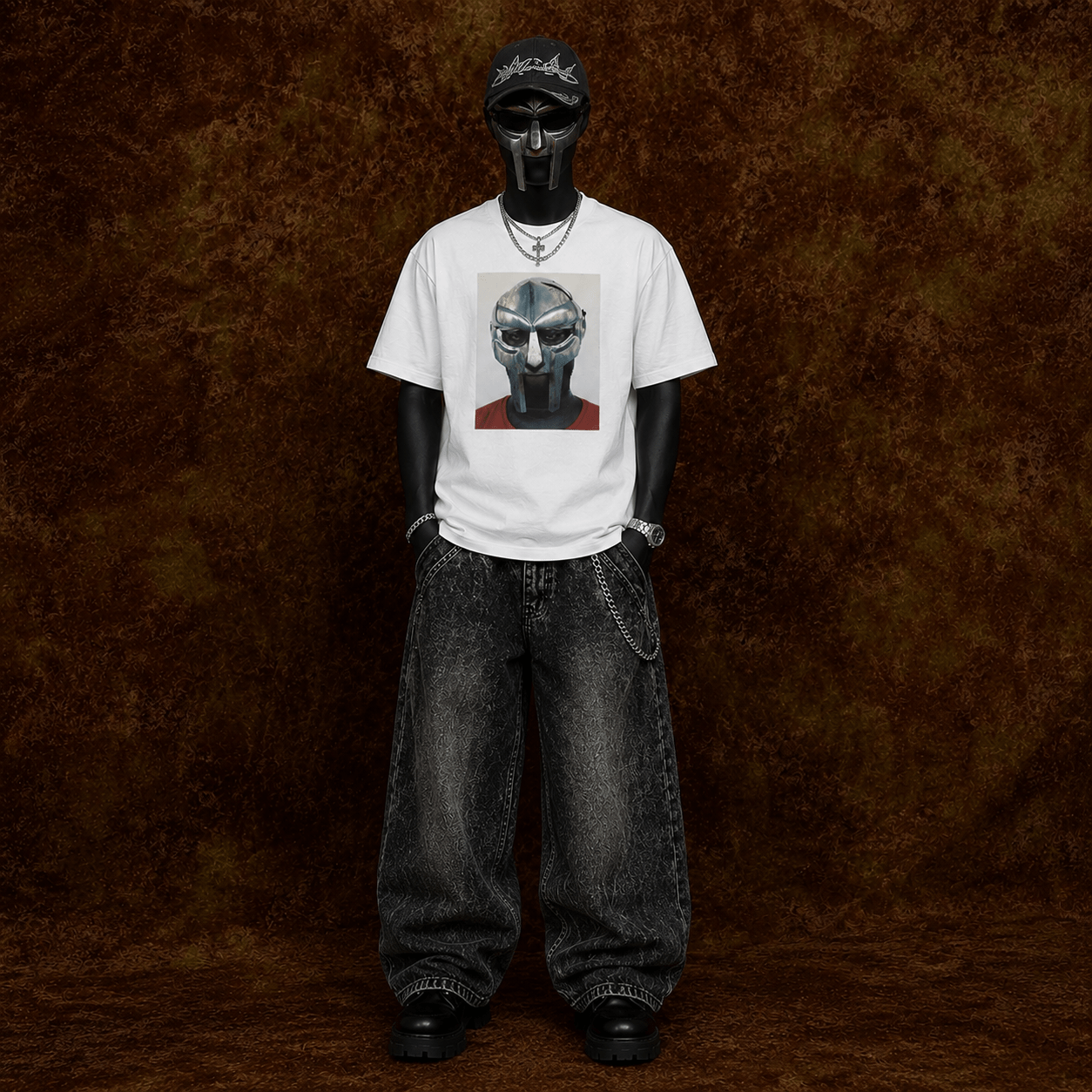 MF DOOM Graphic Oversized T-Shirt | Premium Cotton Streetwear Tee for Men & Women - Image 2